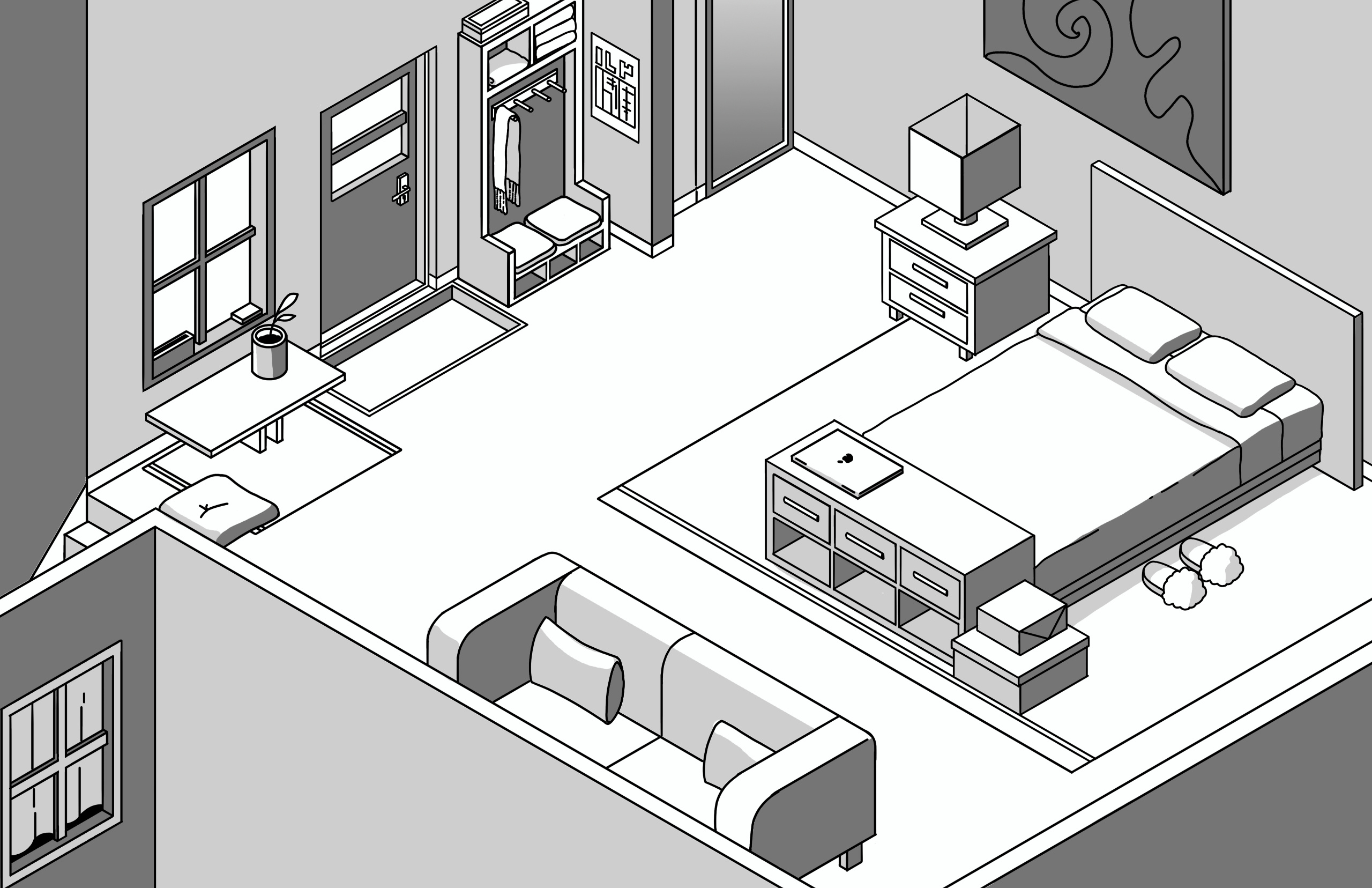 Isometric Room [College proj.] 2023