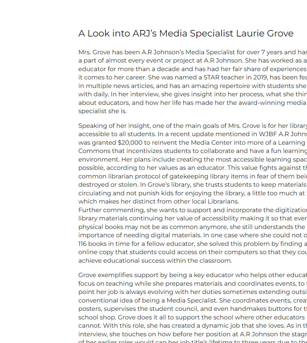 A Look into ARJ’s Media Specialist Laurie Grove | Profile Story